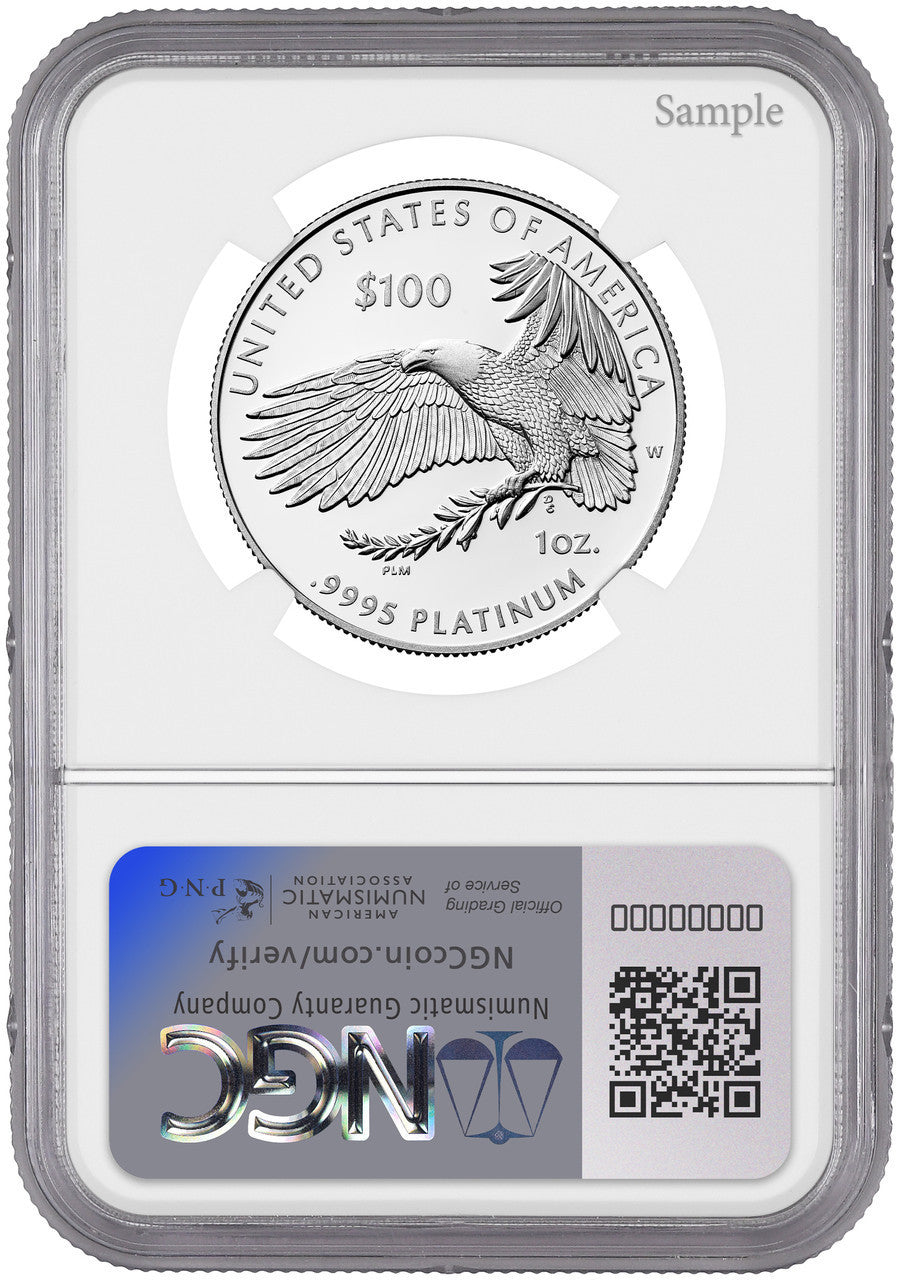 2024-W $100 One-Ounce Platinum Eagle Right to Assemble ER NGC PF70