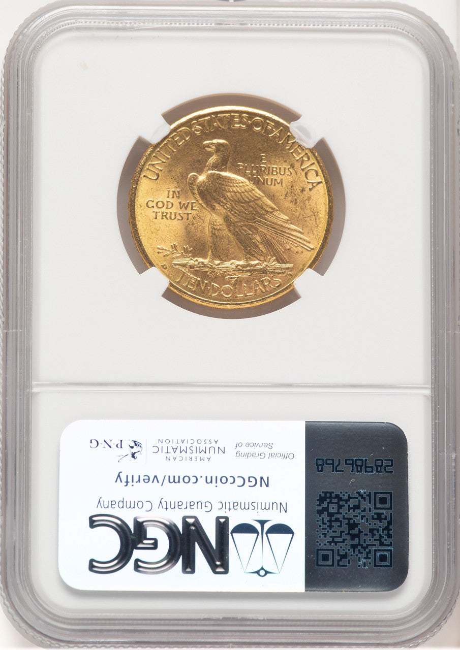 1910-D $10 Indian Eagle NGC MS64+