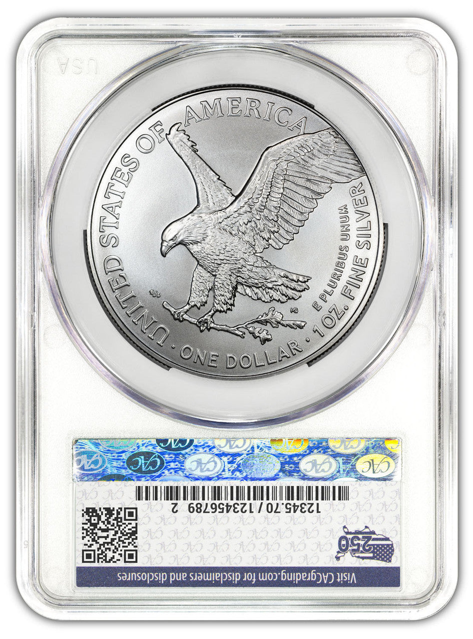 2026 American Silver Eagle 250th Anniversary FDD CAC MS70