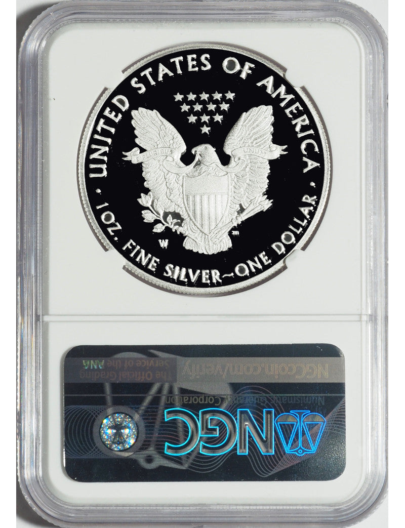 2013-W American Silver Eagle NGC PF70 UCAM Mercanti Signed