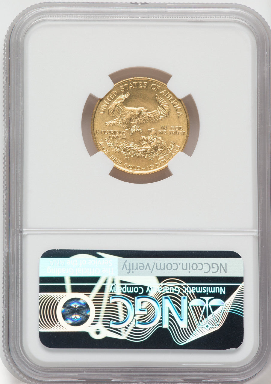 1996 $10 American Gold Eagle NGC MS69 Ron Harrigal Signed