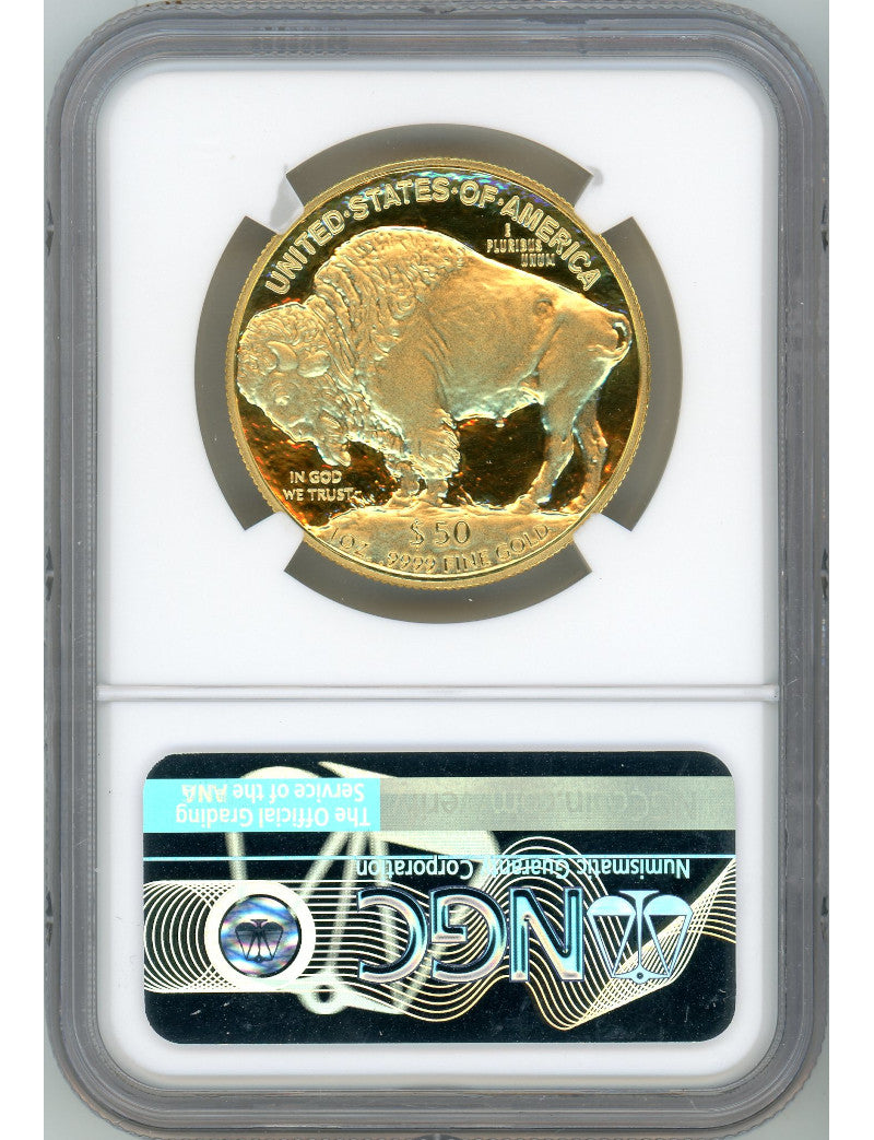 2006-W $50 Buffalo .9999 Fine NGC PF70 Ultra Cameo Signed John Mercanti