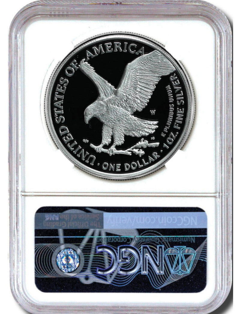 2023 Silver Eagle Early Releases NGC PF70 Gaudioso Signed
