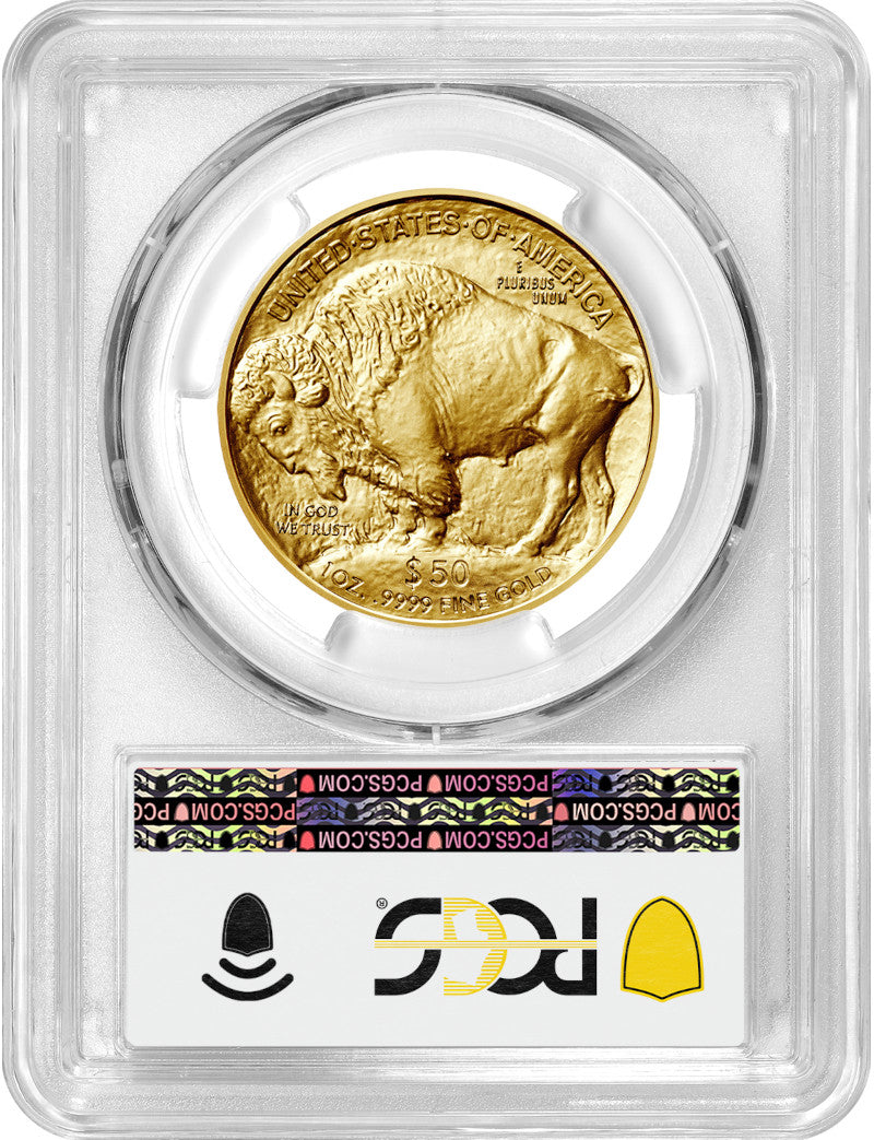 2023 $50 One Ounce Gold Buffalo First Day of Issue PCGS MS70