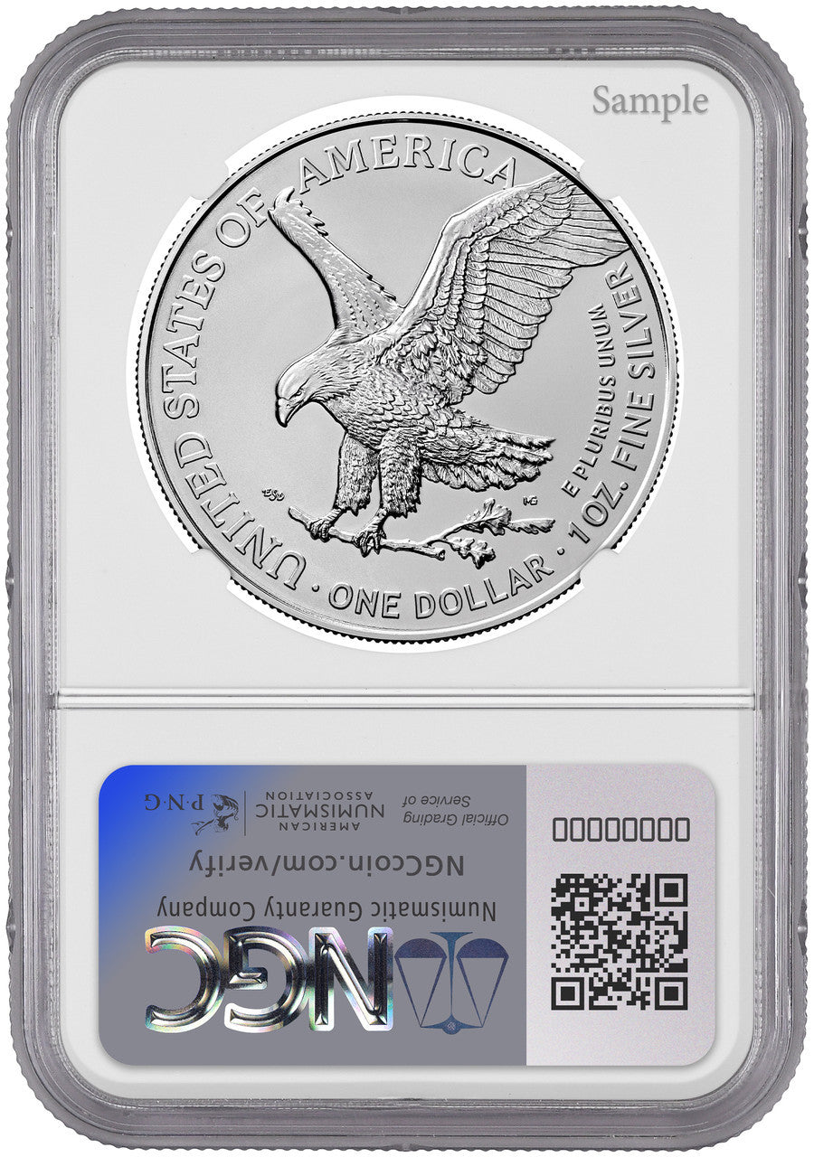 2024 American Silver Eagle Don't Tread on Me Label NGC MS70