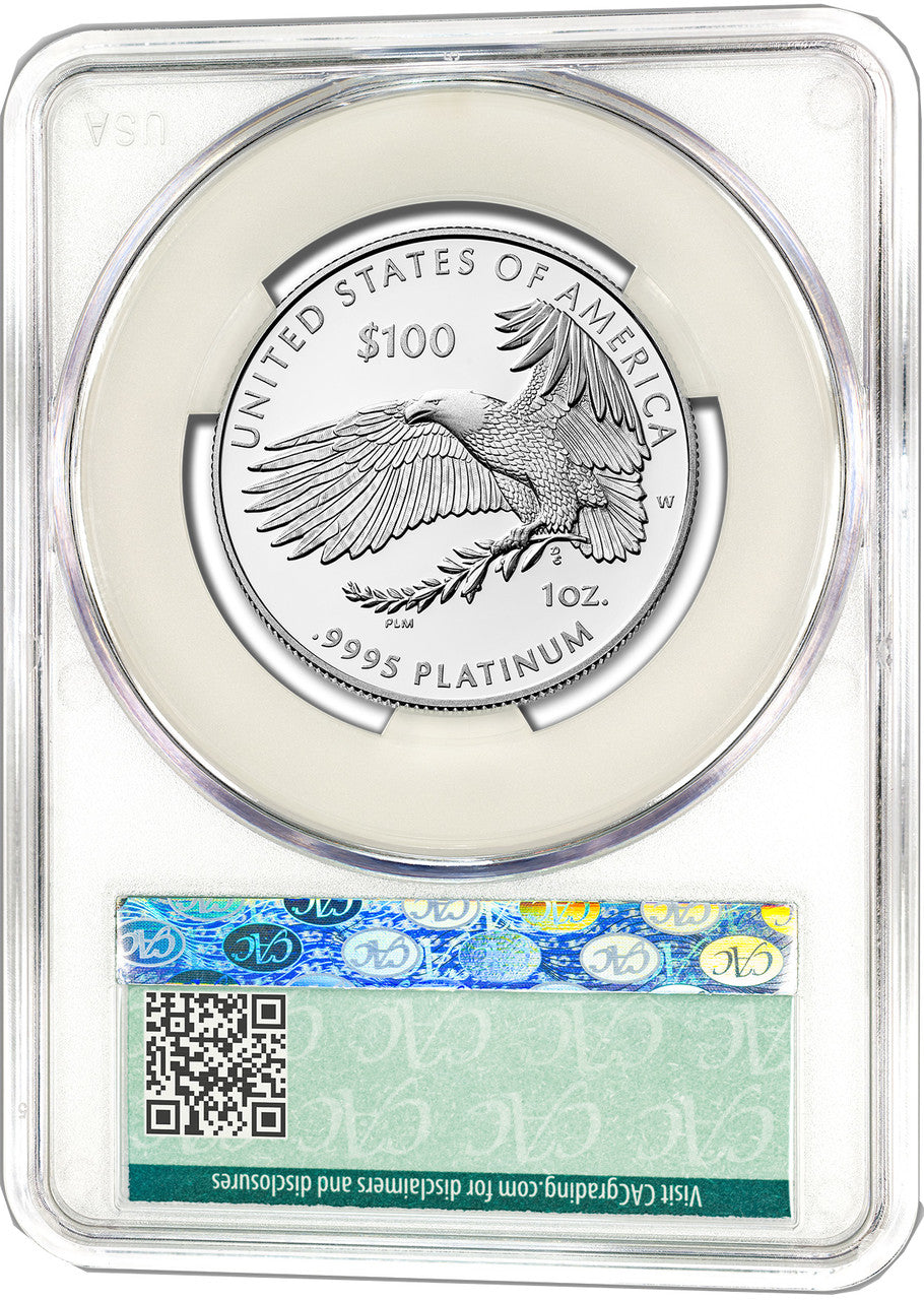 2024-W $100 One-Ounce Platinum Eagle Right to Assemble FDD CACG PR70