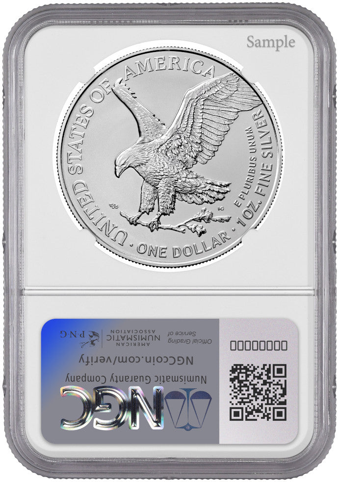 2024(P) Silver Eagle Star Privy First Day of Issue NGC MS70