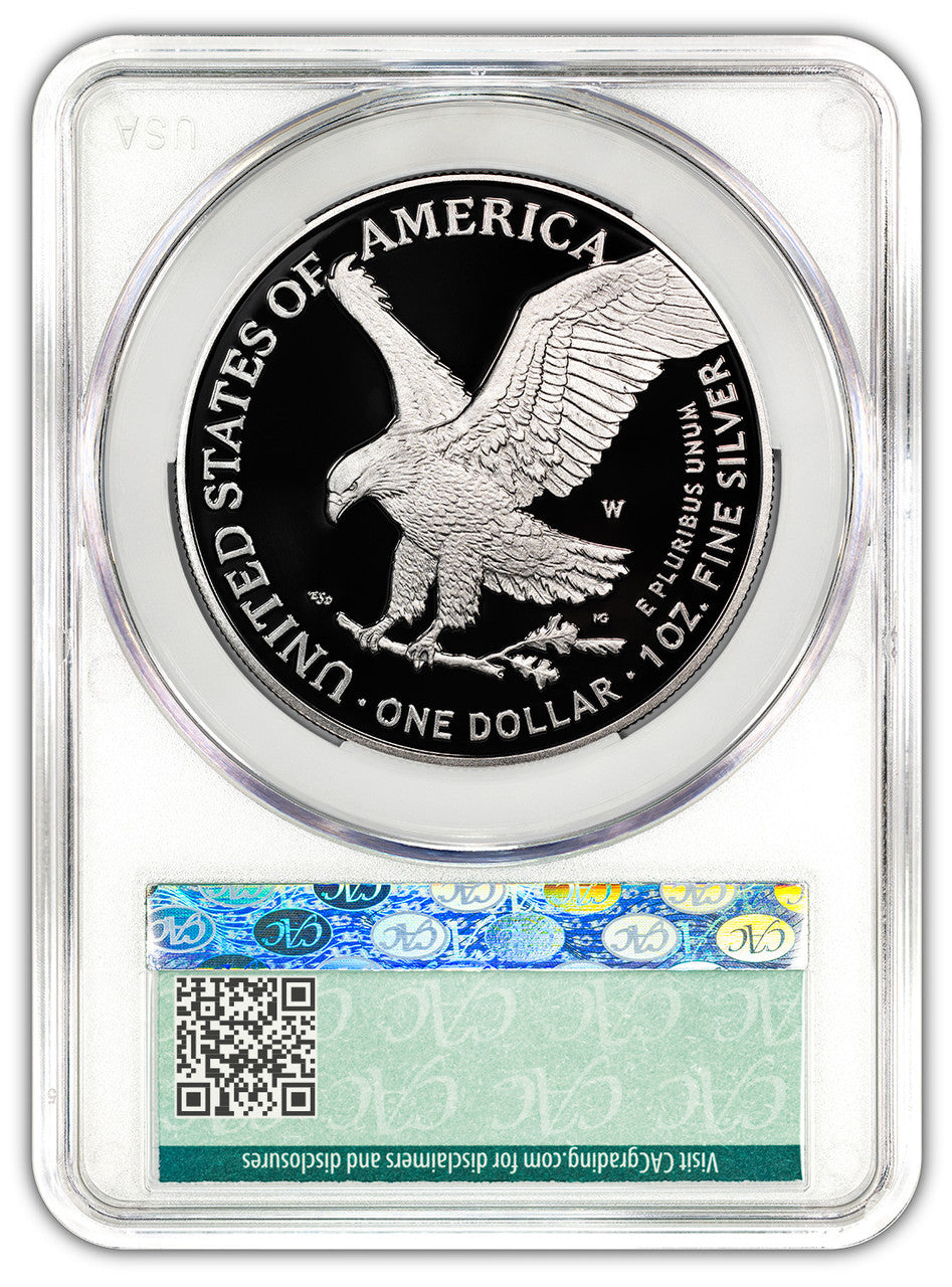 2025-W Silver Eagle Advanced Delivery CAC PR70DCAM