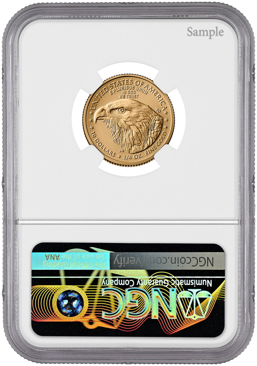 2026 1/4 oz American Gold Eagle First Day of Issue NGC MS70