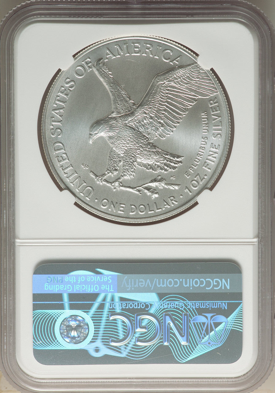 2022-(W) S$ Silver Eagle Struck at West Point FDI NGC MS70