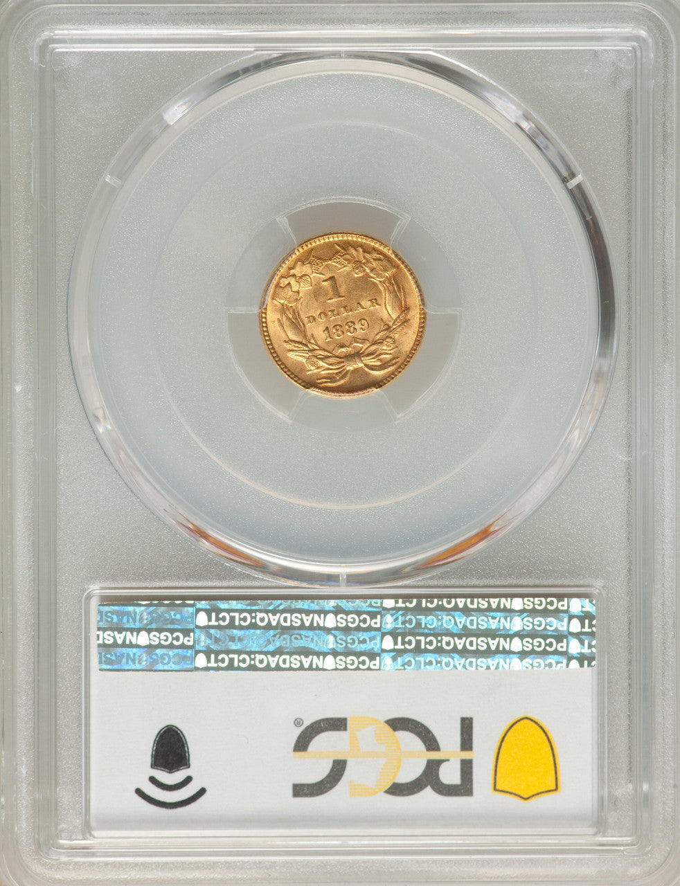 1889 G$1 CAC Gold Dollar PCGS MS64