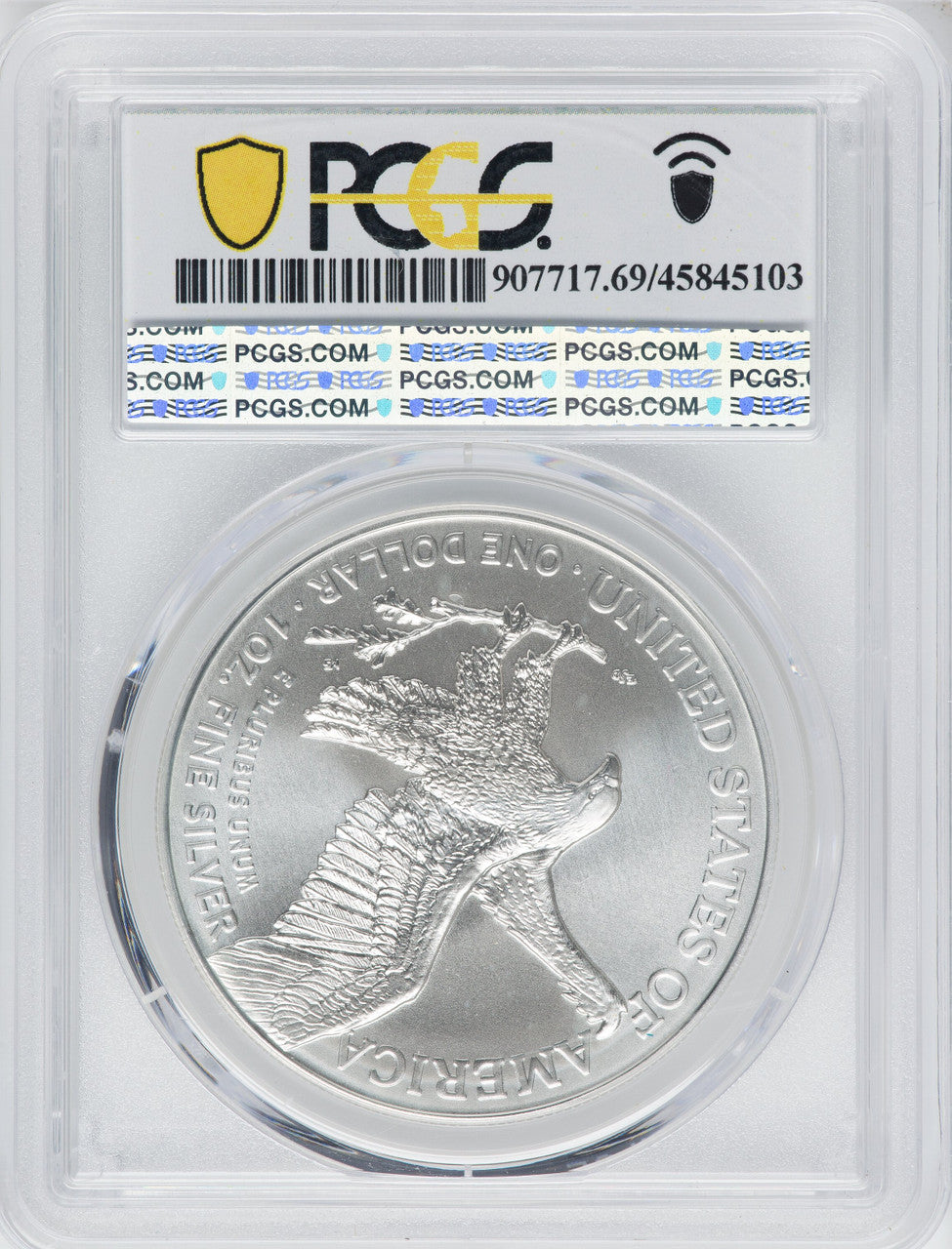 2021 American Silver Eagle Type 2 At Dusk & Dawn 35th Anniversary 498th PCGS MS69