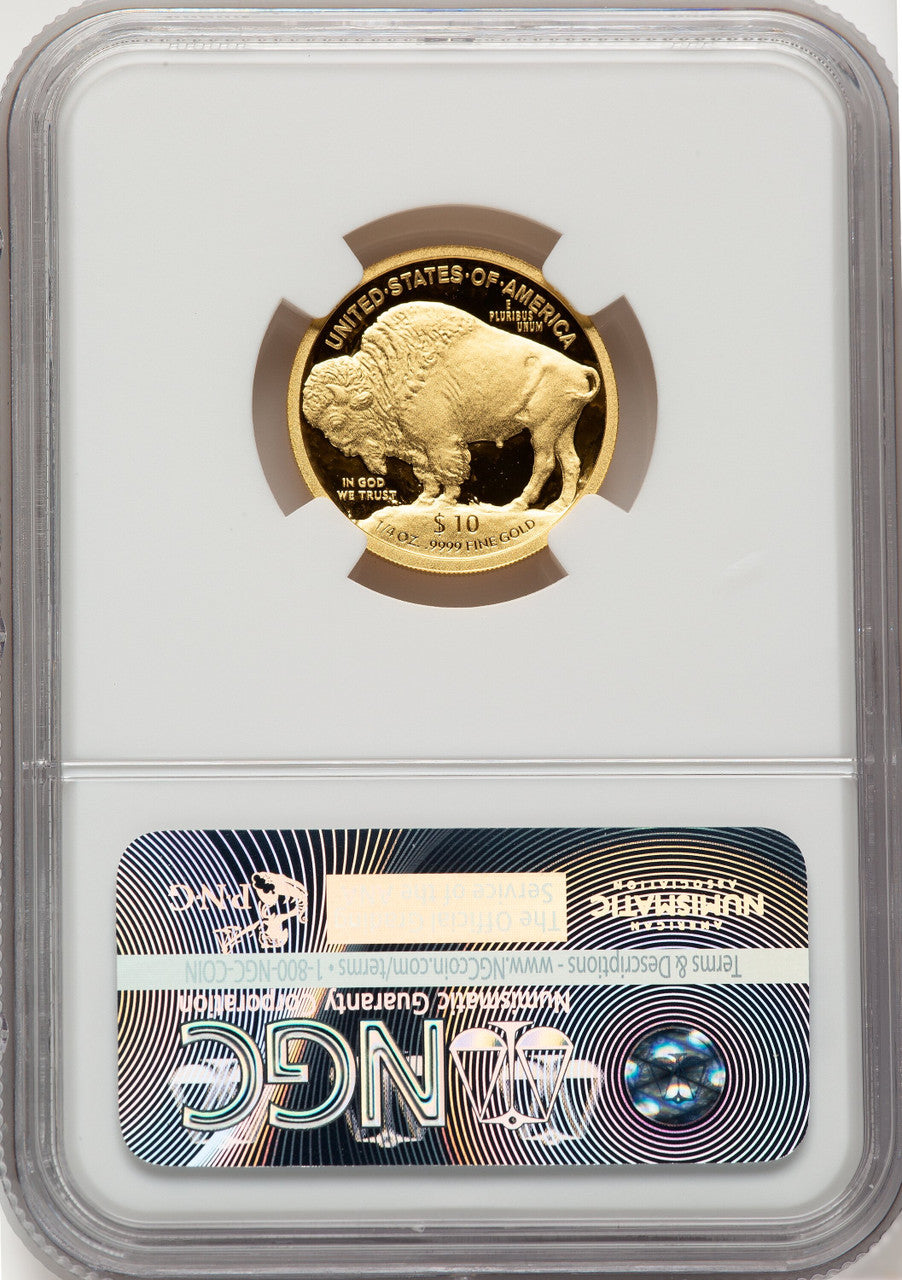 2008-W Proof Gold Buffalo 1/4 oz Mike Castle NGC PF70