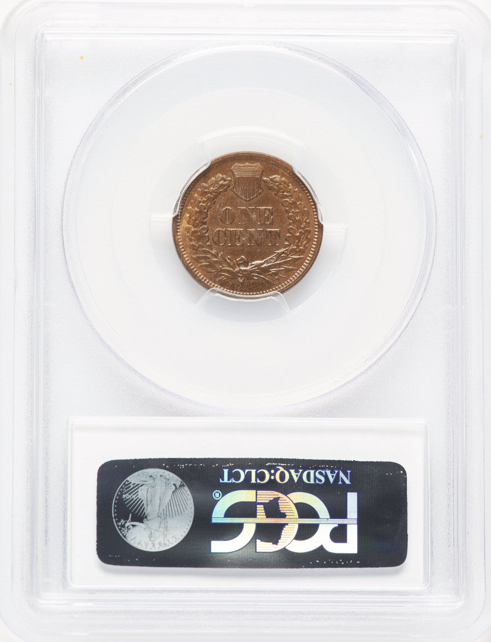 1867 1C BN CAC Indian Cent PCGS MS64
