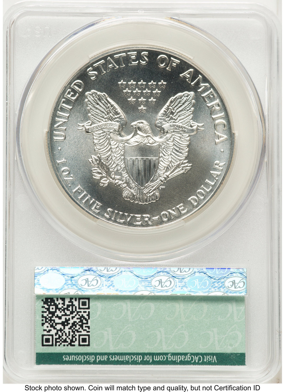 1987 Silver Eagle CACG MS70