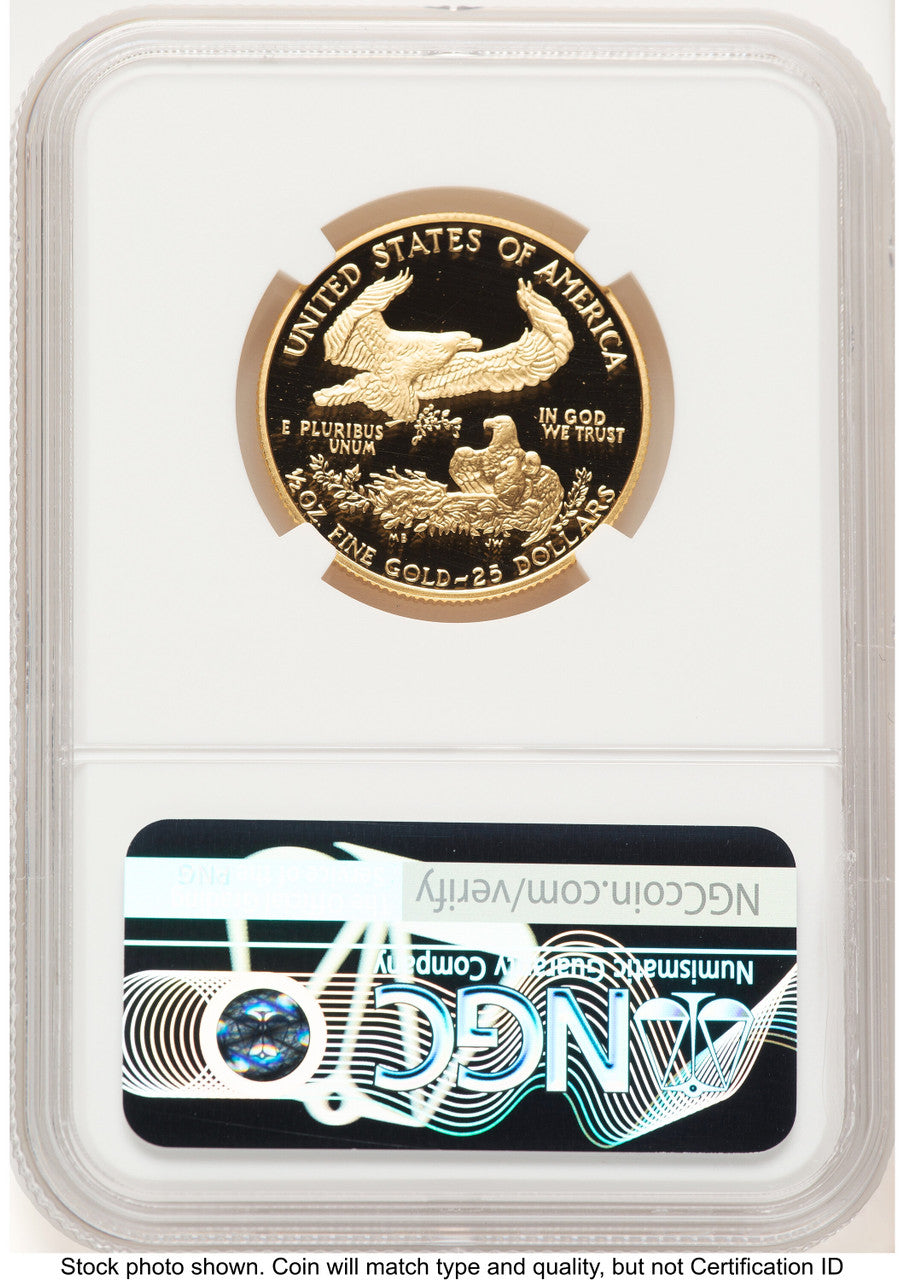 1991-P Proof Gold Eagle 1/2 oz Brown Label NGC PF70 (521824086)