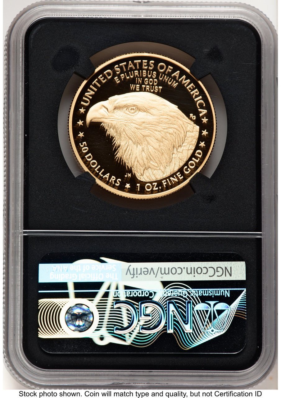 2021-W Type 2 Proof Gold Eagle 1 oz FDI Jennie NGC PF70 Norris
