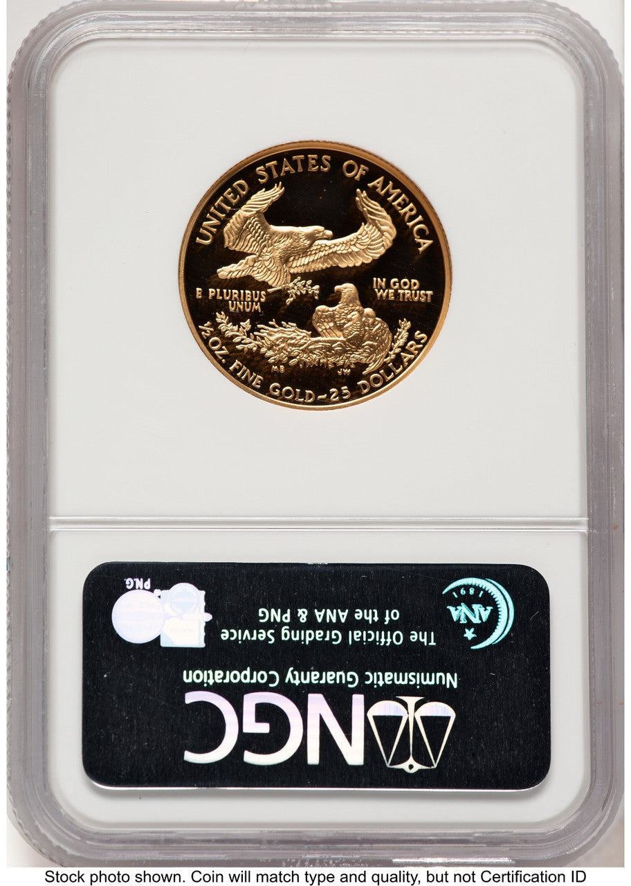 2000-W Proof Gold Eagle 1/2 oz Brown Label NGC PF70 (522240189)