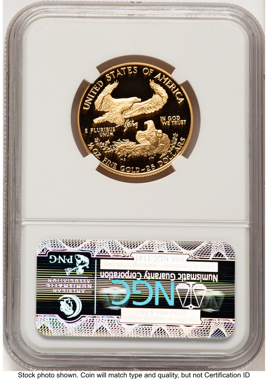 1990-P Proof Gold Eagle 1/2 oz Brown Label NGC PF70 (522240307)
