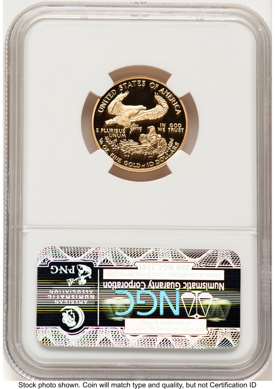 2003-W Proof Gold Eagle 1/4 oz Brown Label NGC PF70