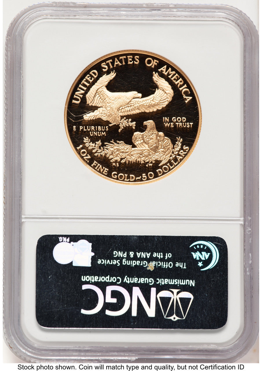 1994-W Proof Gold Eagle 1 oz Brown Label NGC PF70 (522240332)