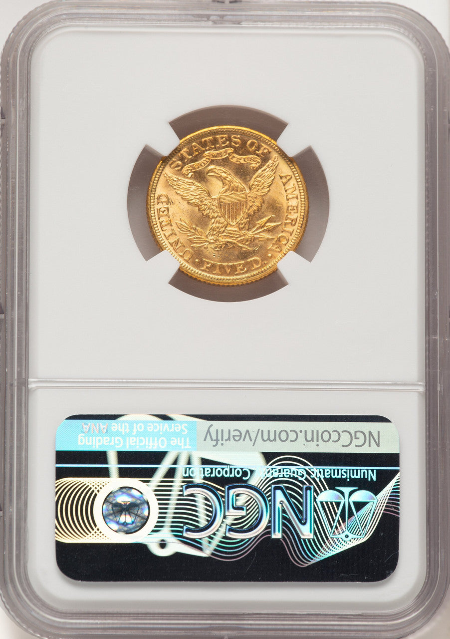 1892 $5 Liberty Half Eagle NGC MS66