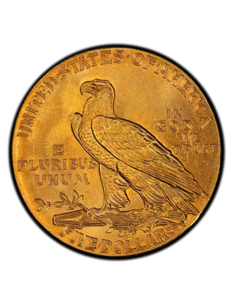 Random Date 1908-1929 Indian $5 Gold Eagle Coin AU