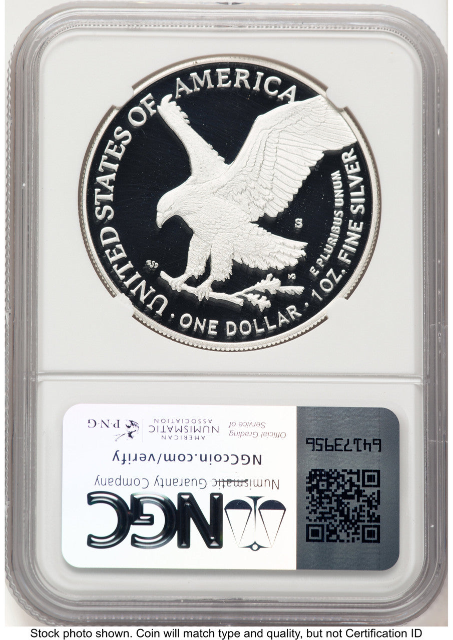 2024-S Proof Silver Eagle 1 oz FDI Jeff Garrett Red Book NGC PF70 (771585073)