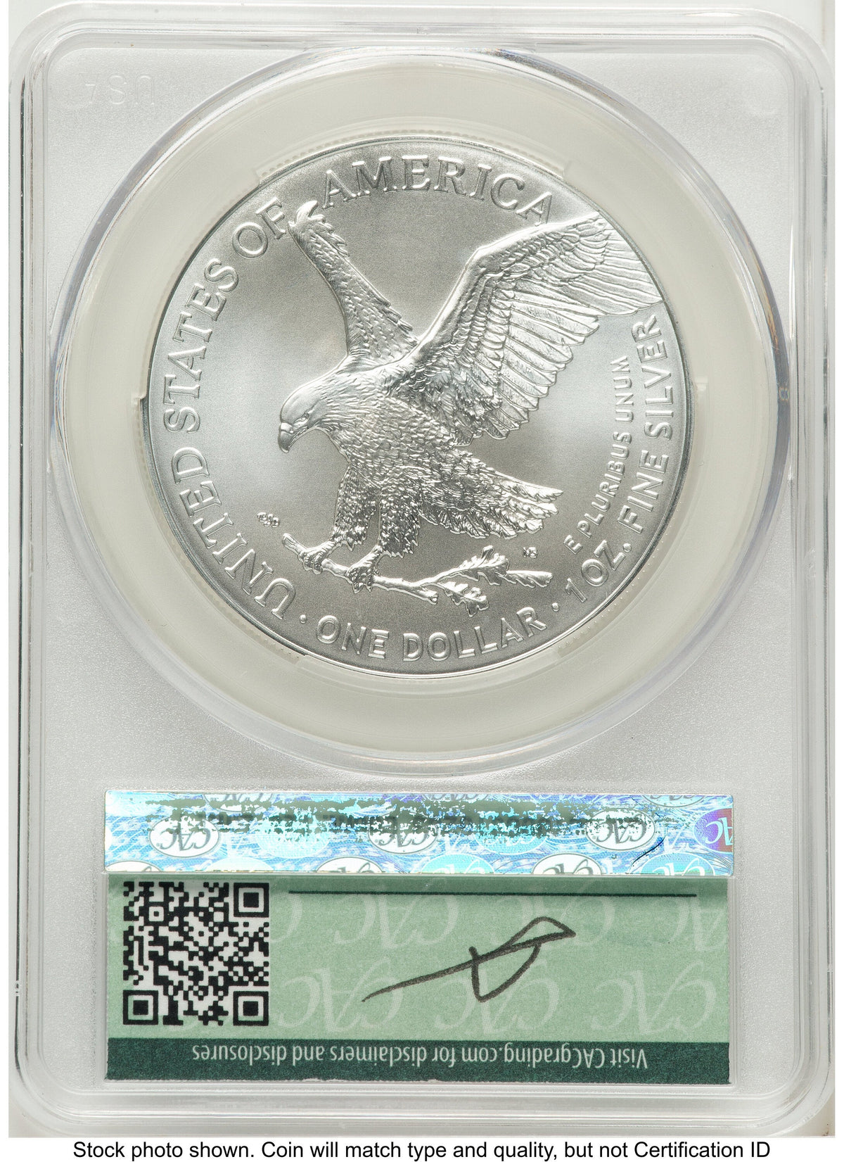 2024 Silver Eagle First Delivery Louis Palafoutas CACG MS70