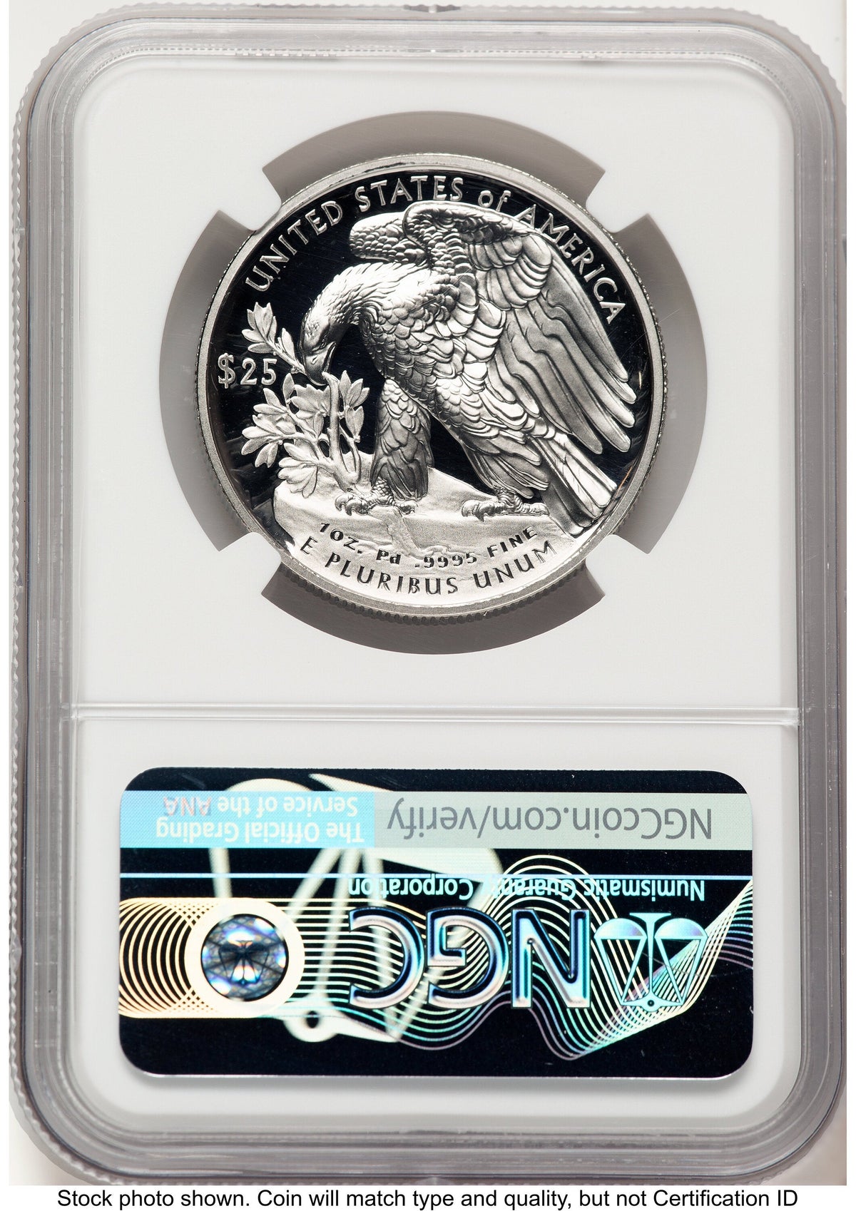 2021-W Palladium Eagle 1 oz FDI Mike Castle NGC PF70