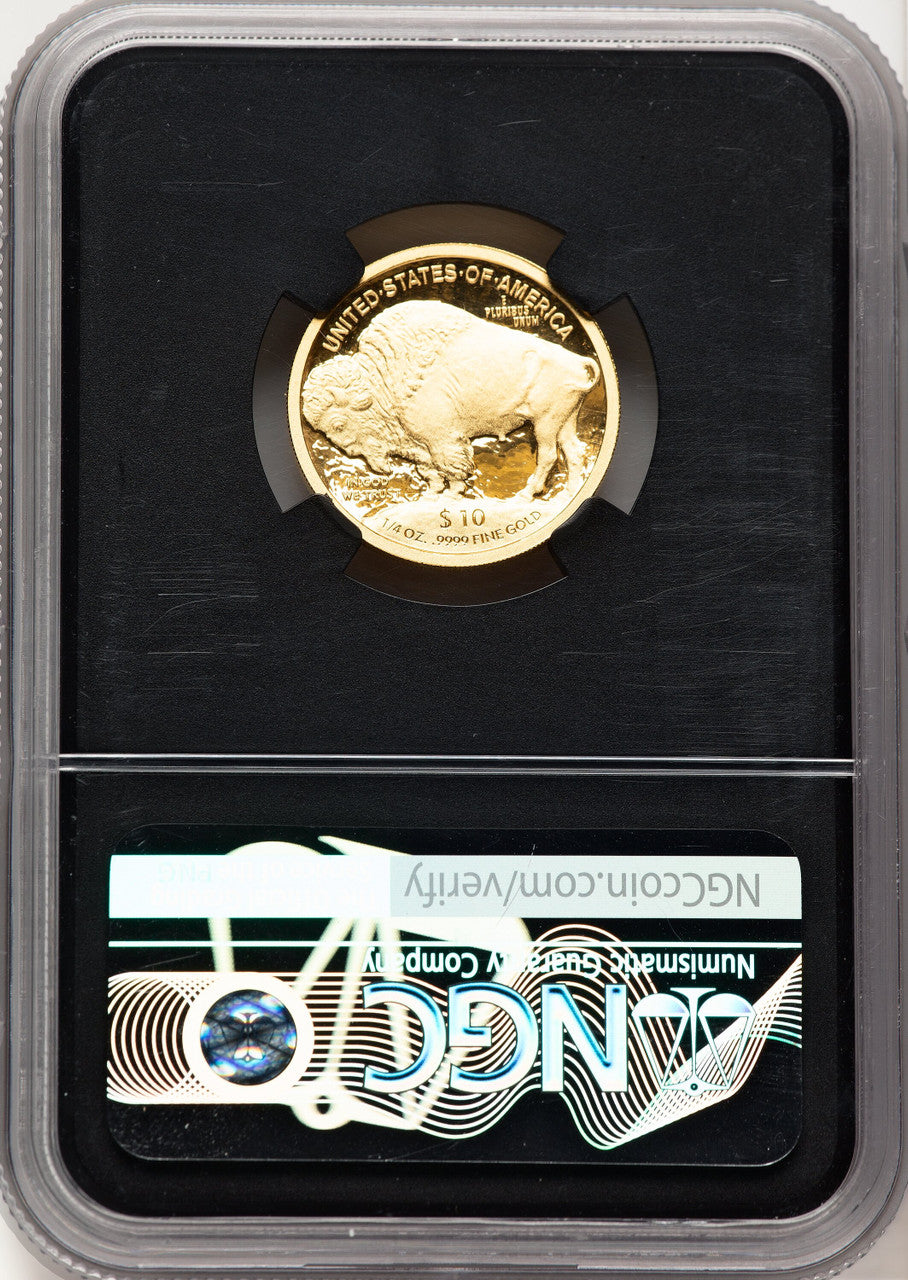 2008-W Proof Gold Buffalo 1/4 oz Anna Cabral NGC PF70