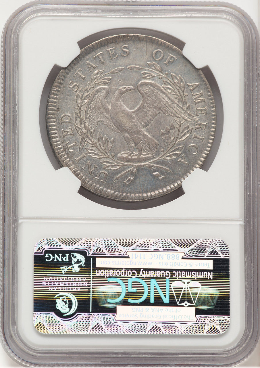 1795 Flowing Hair Three Leaves Early Dollar NGC AU55