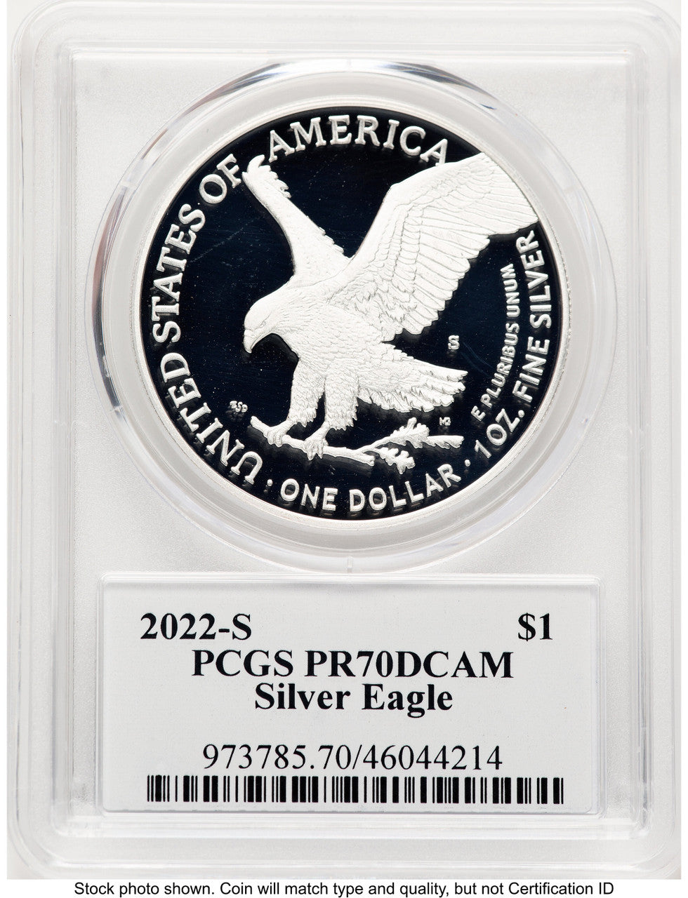 2022-S Proof Silver Eagle 1 oz TD Rogers PCGS PR70