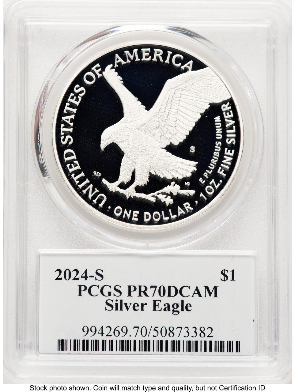 2024-S Proof Silver Eagle 1 oz TD Rogers PCGS PR70