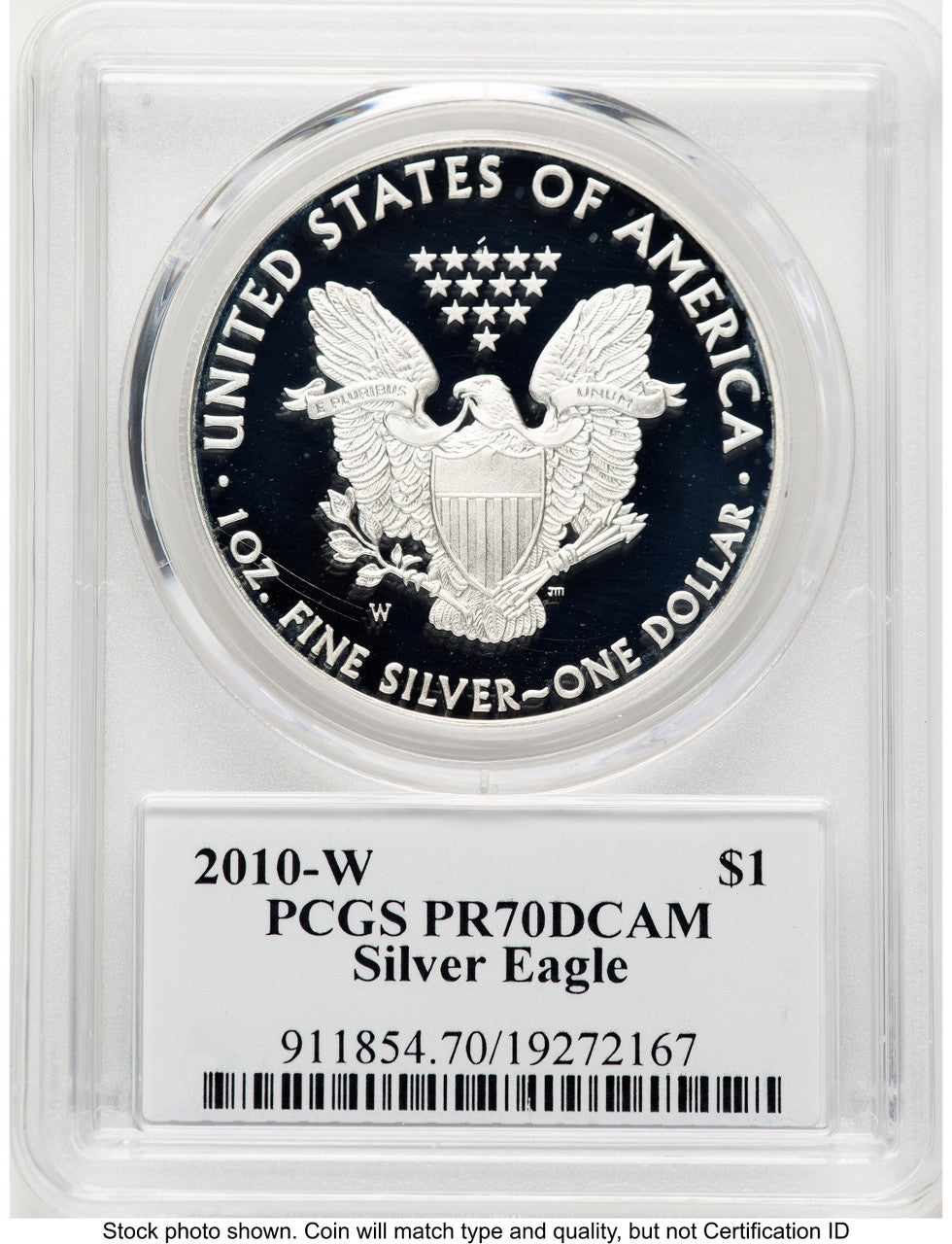 2010-W Proof Silver Eagle 1 oz TD Rogers PCGS PR70 (781017109)