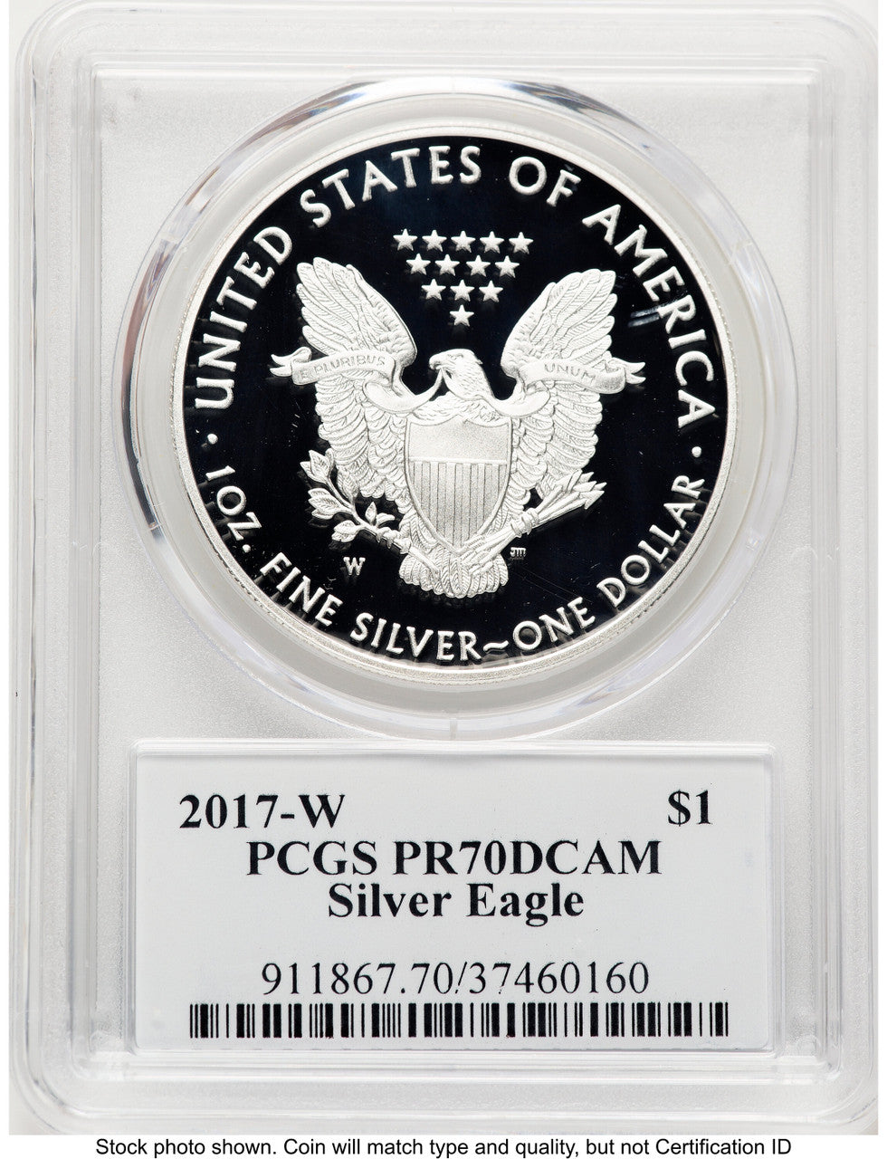 2017-W Proof Silver Eagle 1 oz TD Rogers PCGS PR70 (781017120)