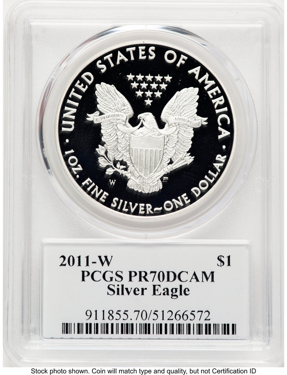2011-W Proof Silver Eagle 1 oz TD Rogers PCGS PR70 (781017126)