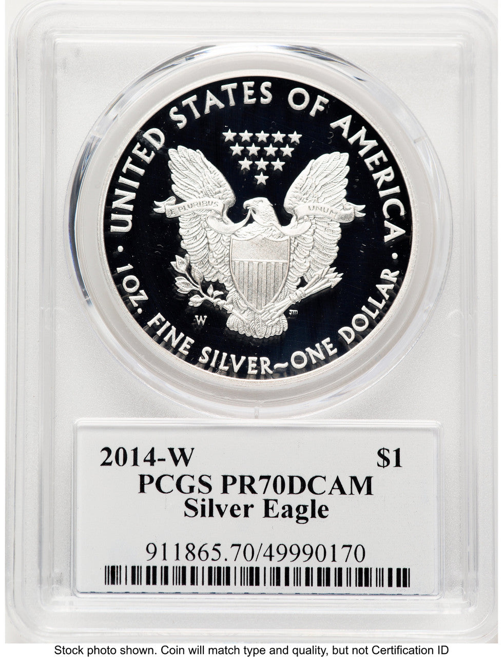 2014-W Proof Silver Eagle 1 oz TD Rogers PCGS PR70 (781017127)