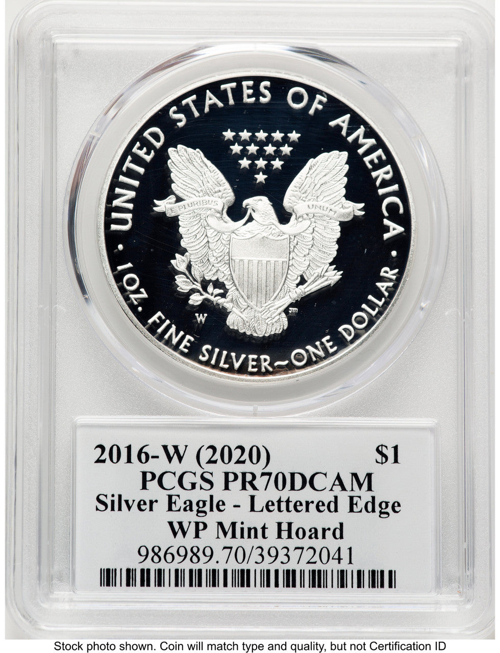2016-W Proof Silver Eagle 1 oz WP Mint Hoard TD Rogers PCGS PR70