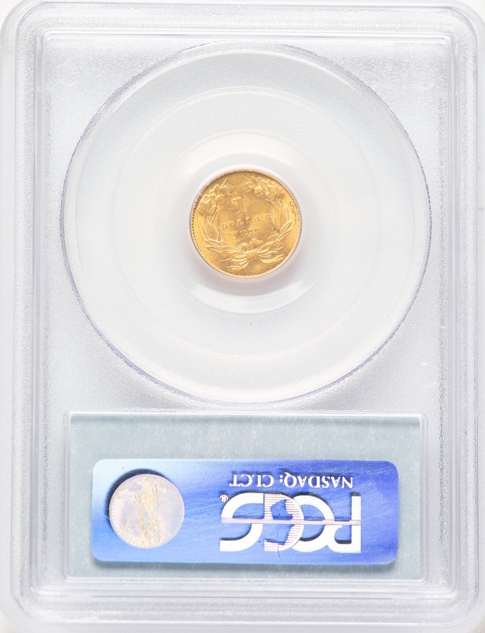 1873 G$1 OPEN 3 Gold Dollar PCGS MS63 (781467021)