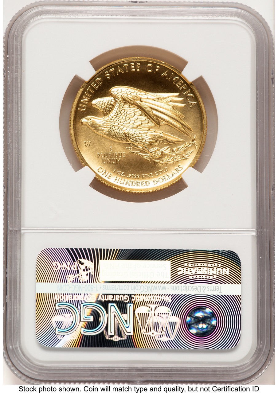 2015-W G$100 American Liberty High Relief 2015 HR Label NGC MS70