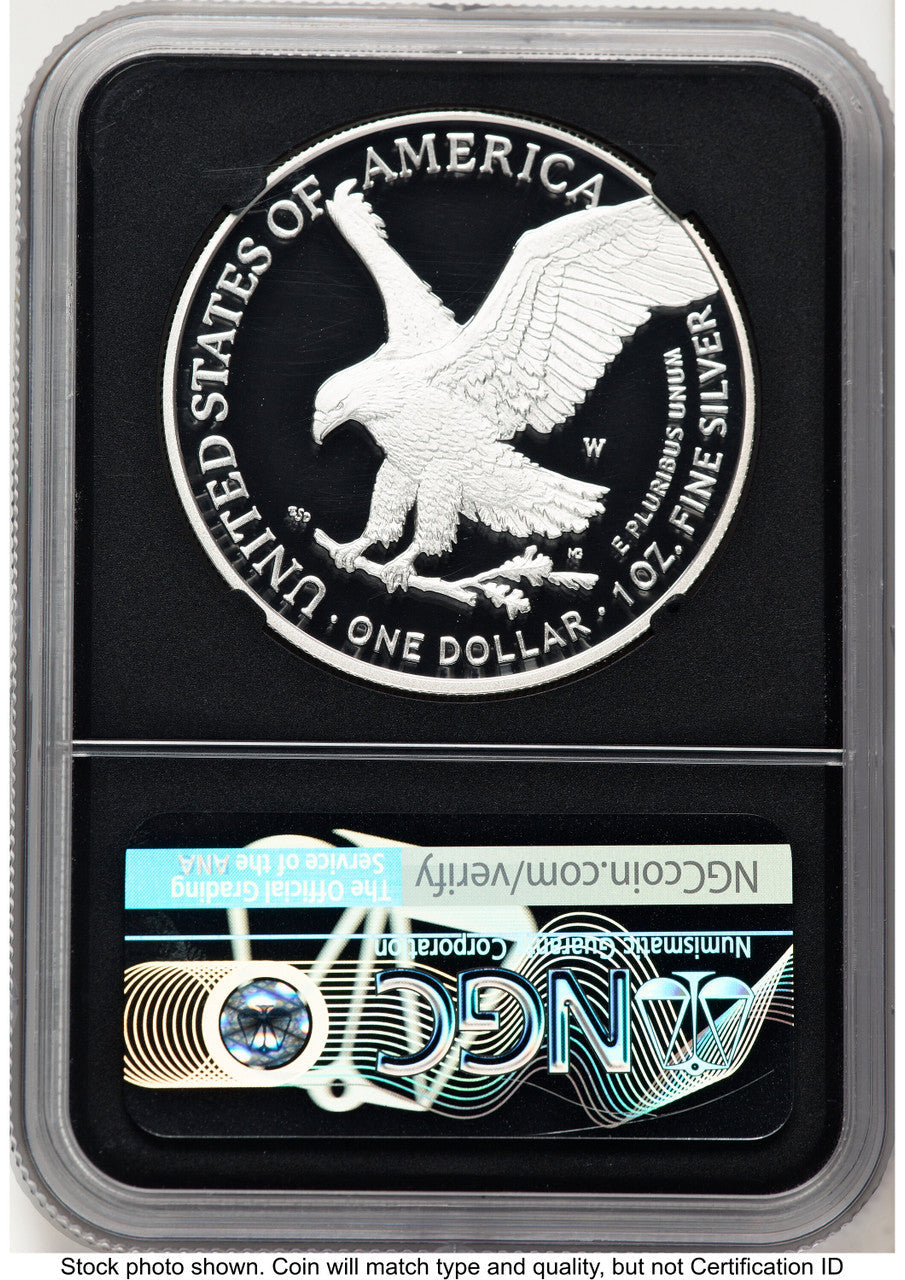 2021-W TY2 Proof Silver Eagle 1 oz FDI NGC PF70 Ed Moy (782862017)