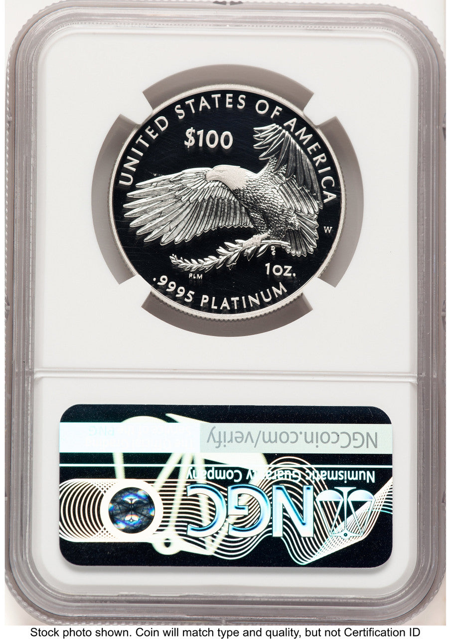 2018-W Proof Platinum Eagle 1 oz Brown Label NGC PF70 (782951003)