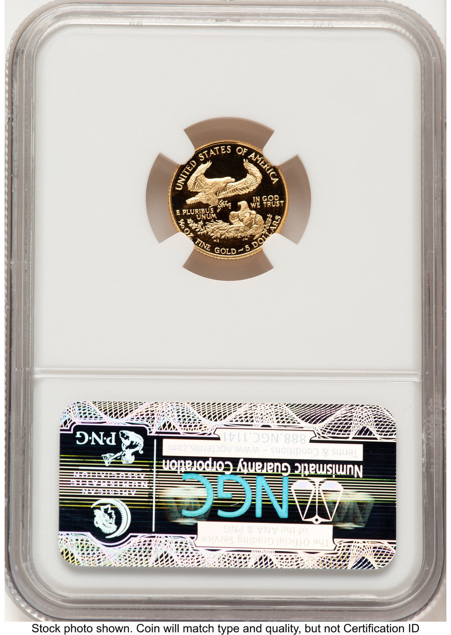 1988-P Proof Gold Eagle 1/10 oz Brown Label NGC PF70 (783189020)