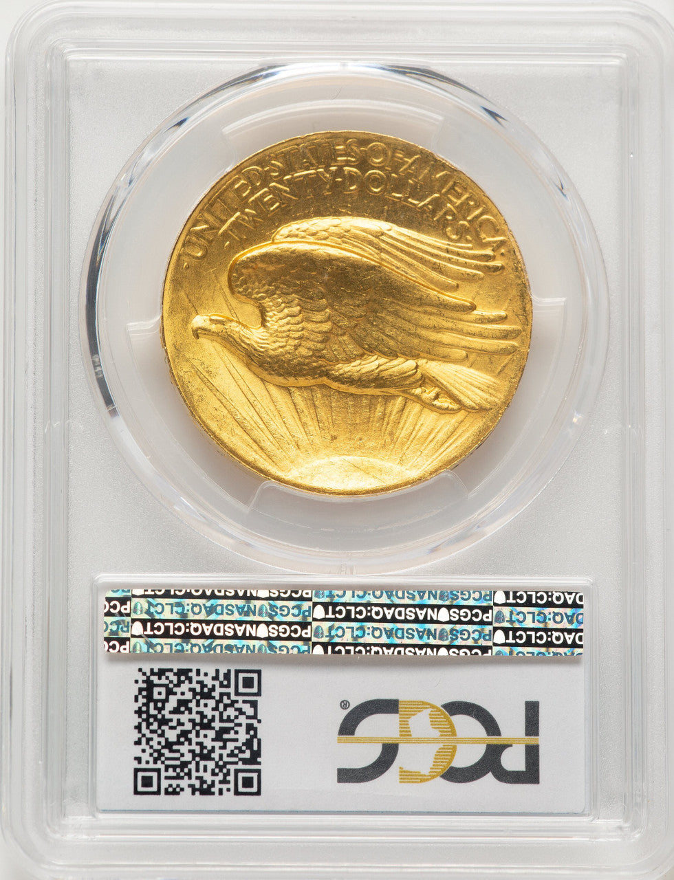 1907 $20 Wire Rim High Relief Double Eagle PCGS MS64 (783439007)