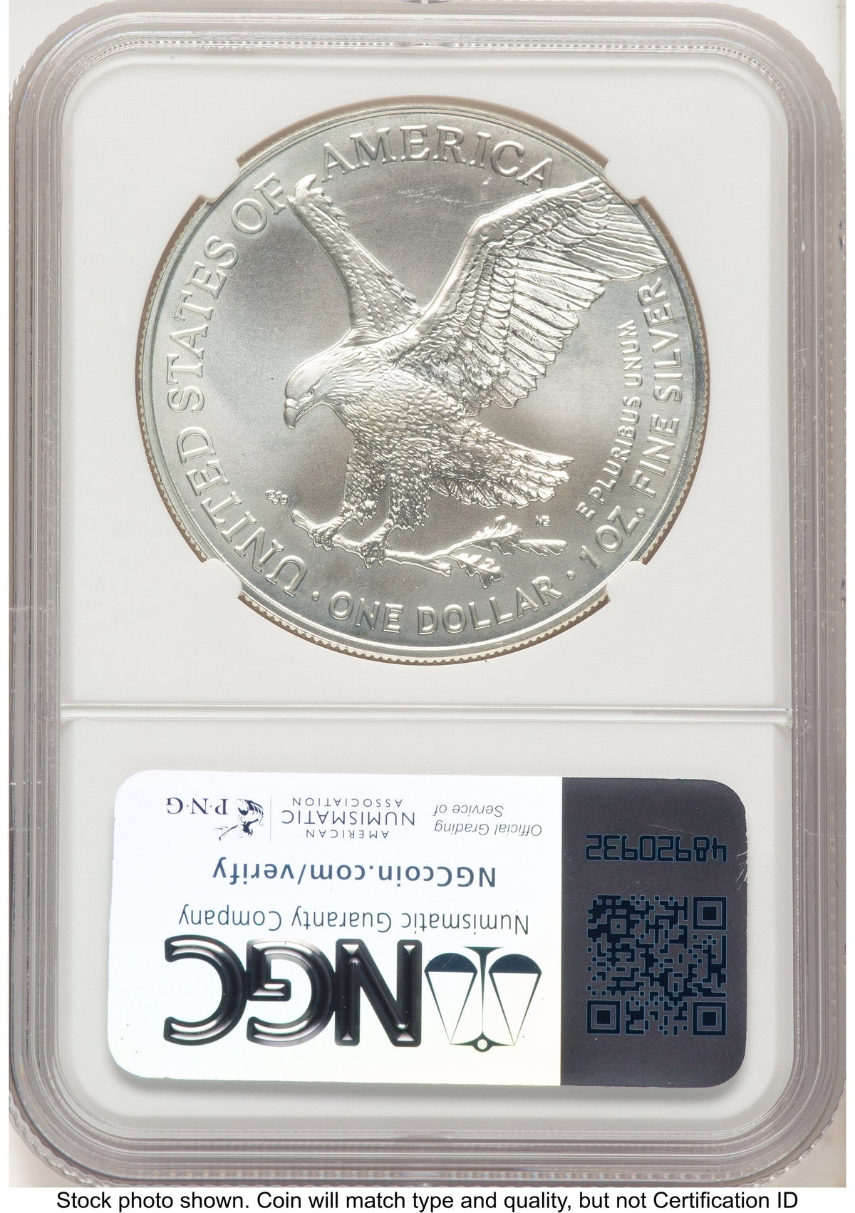 2024-(P) Silver Eagle (Privy Mark) Philadelphia Liberty Bell Flag Label NGC MS70