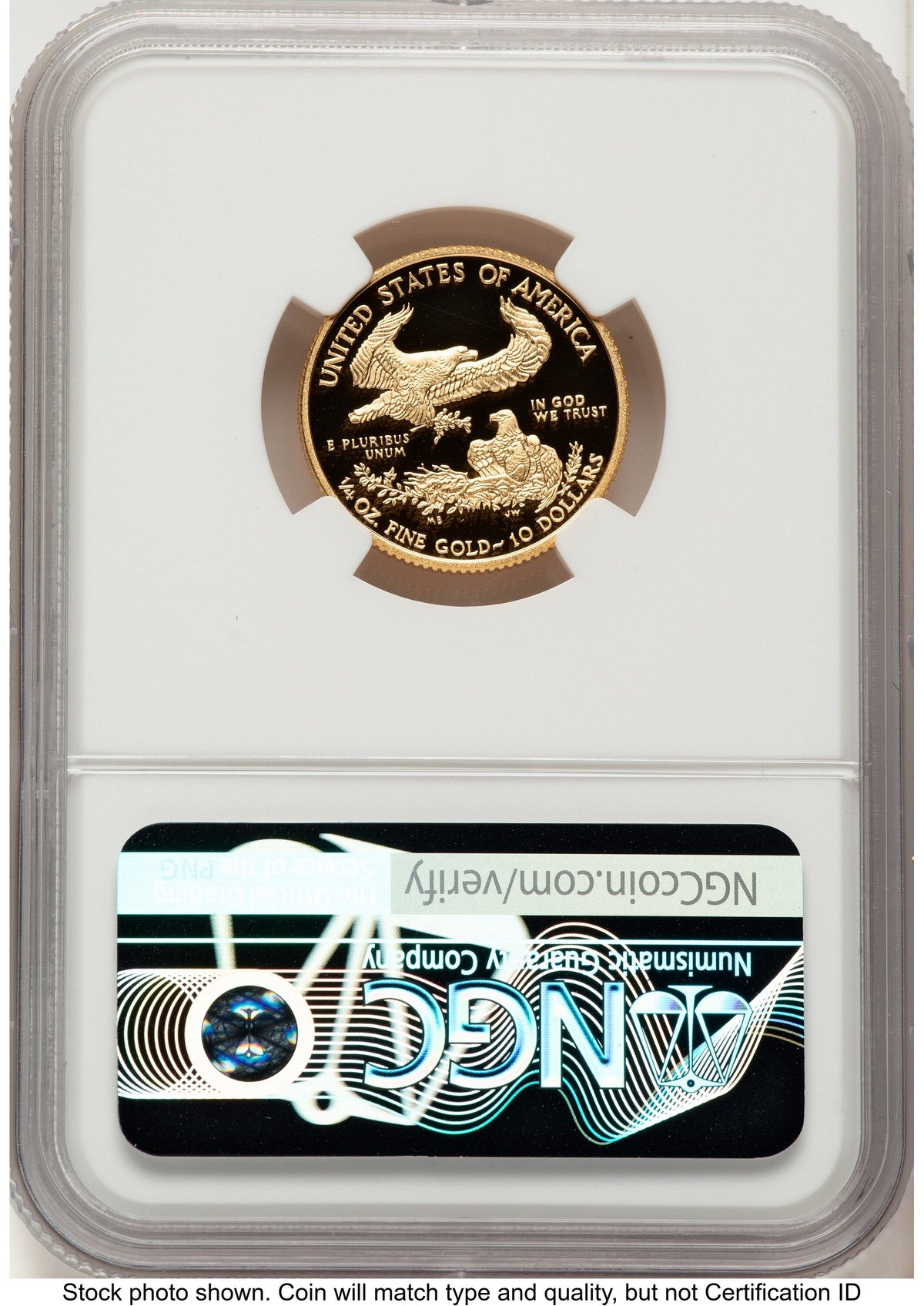 2017-W Proof Gold Eagle 1/4 oz Red Book NGC PF70