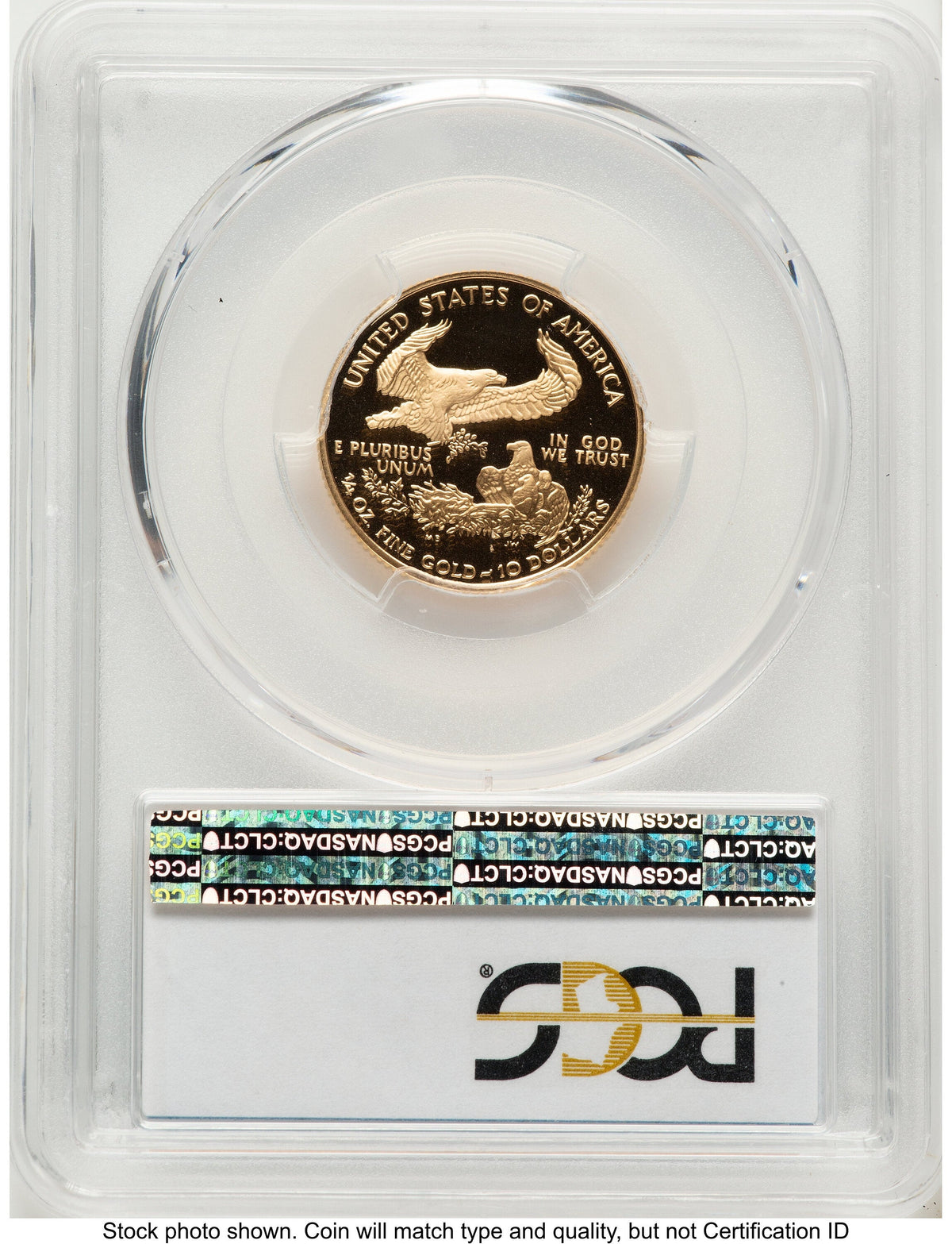 2004-W Proof Gold Eagle 1/4 oz Blue Gradient PCGS PR70