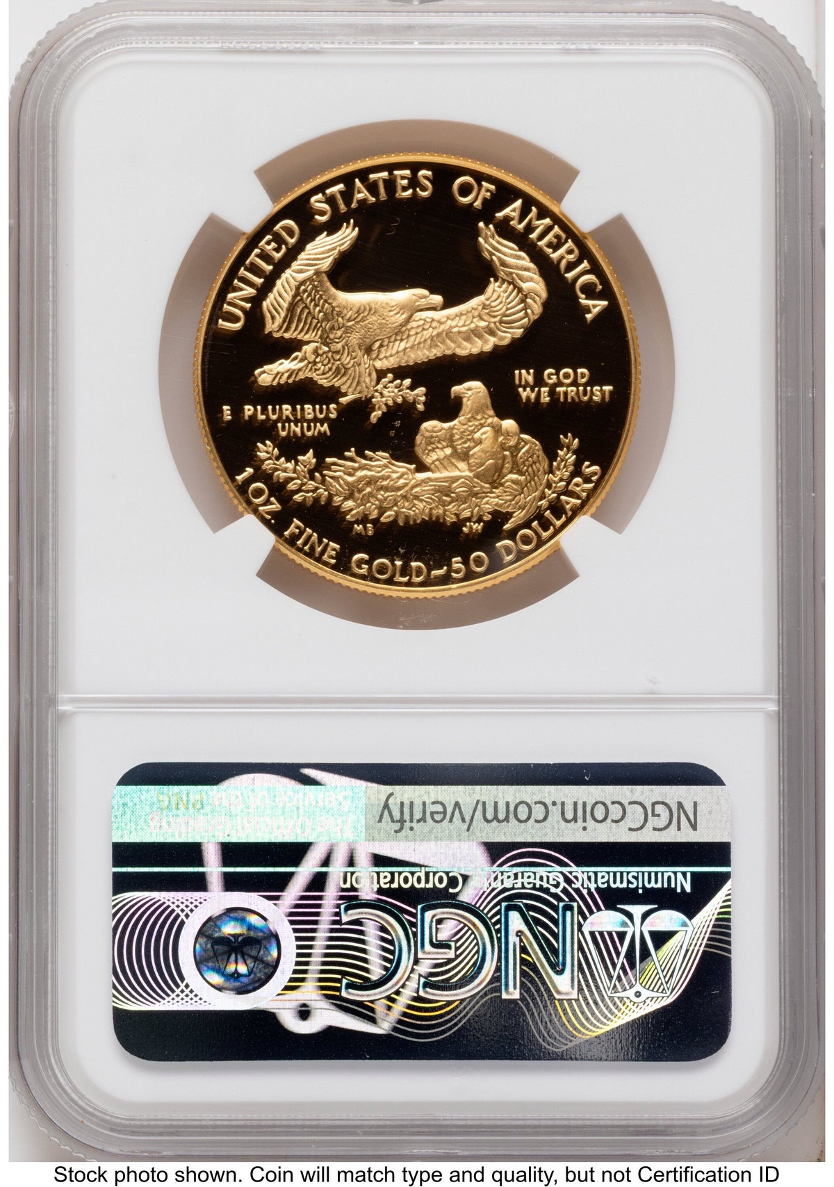 1986-W Proof Gold Eagle 1 oz Anna Cabral NGC PF70