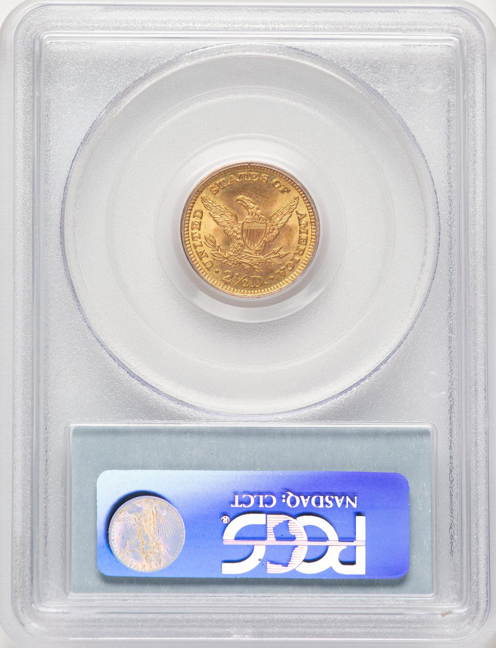 1895 $2.50 CAC Liberty Quarter Eagle PCGS MS64